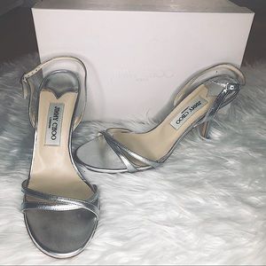 Jimmy Choo Metallic Nappa Heels